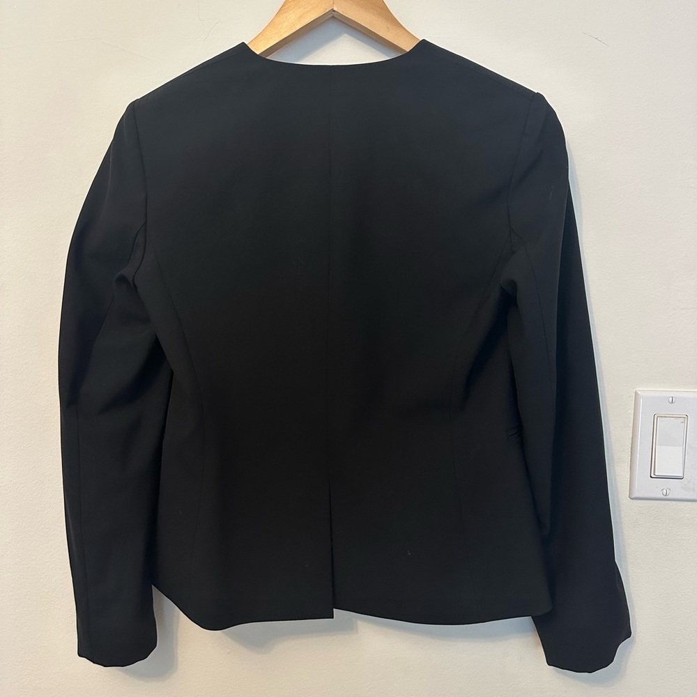 Theory Open Front Blazer Delaven Edition In Black… - image 4